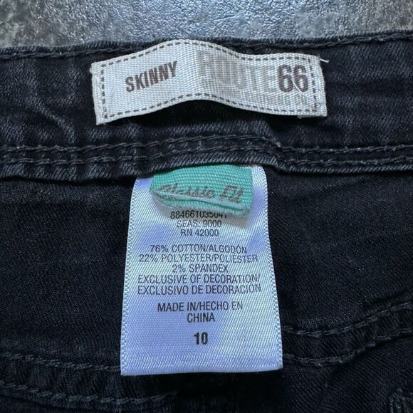 Route 66  Original Clothing Co Women's Skinny Classic Fit Jeans Black Size 10 - Picture 9 of 16